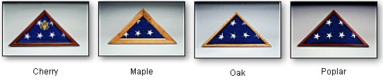 Memorial Flag Cases in Cherry, Maple, Oak and Poplar